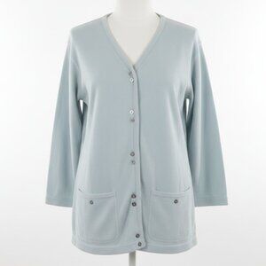 Moving Bleu Light Academia Women's Cardigan Old Money Size Small
